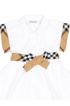 white cotton dress BURBERRY KIDS | 8121228A1464